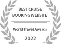 World Travel Awards 2022 Best Cruise Booking Website badge