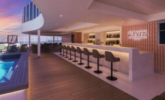 Bar ob bazenu Waves